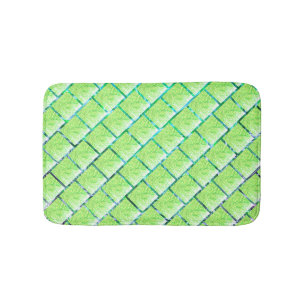 Tapis De Bain Tapete verde, efeito tijolo ou placas cerâmica