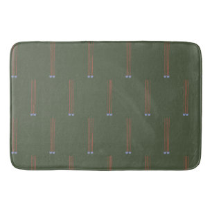Tapis De Bain Tapis de bain, gros, vert chasseur, Blue Cats Desi