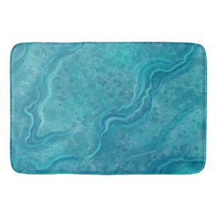 Tapis De Bain Tapis de marbre turquoise