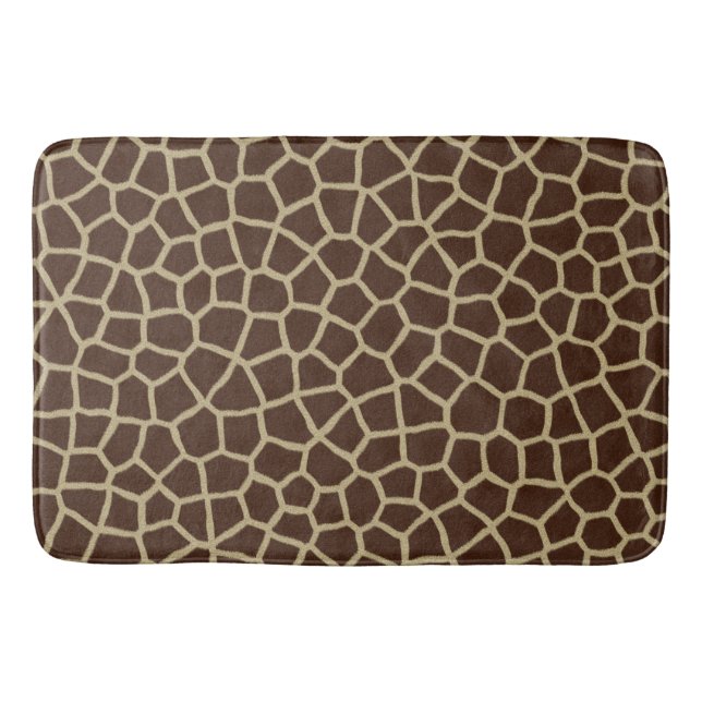 Tapis De Bain Tapis d'impression de fourrure de girafe (Devant)