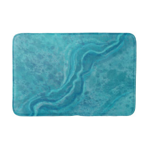 Tapis De Bain Tapis en marbre turquoise gras