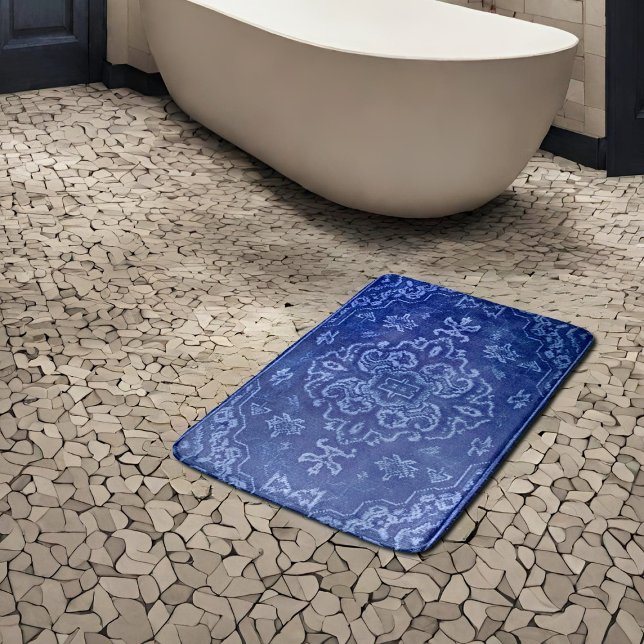Tapis De Bain Tapis persan look bleu (Créateur téléchargé)