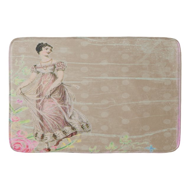 Tapis De Bain Tapis victorien de salle de bains de joli taupe (Devant)
