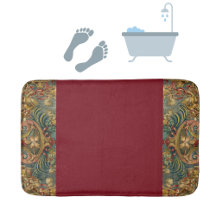 Tapisserie ancienne bijou tons vin Bourgogne