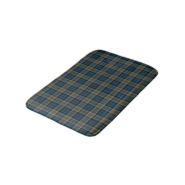 Tapis De Bain Tartan bleu, vert et rouge écossais (Angle)