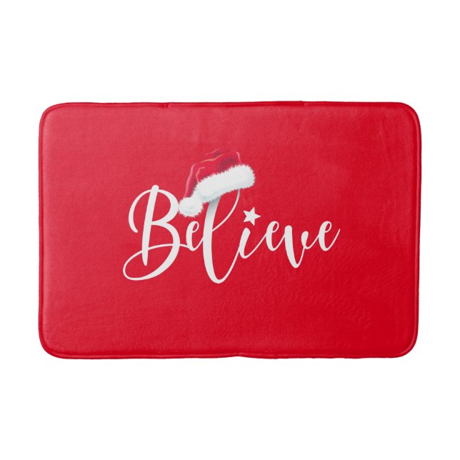 Tapis De Bain Team Père Noël - Joyeux Noël Design avec Casquette (Devant)
