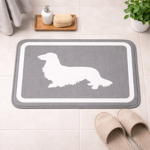 Tapis de bain teckel gris Doxie Tapis de salle de 