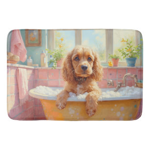 Tapis De Bain Temps de bain du Cocker Spaniel Décoration de sall