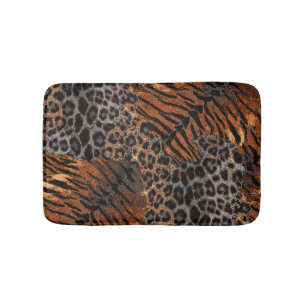 Tapis De Bain Tendance de la peau de tigre léopard