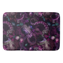 Tentacle Gothique Rose Foncé Avec Fleurs