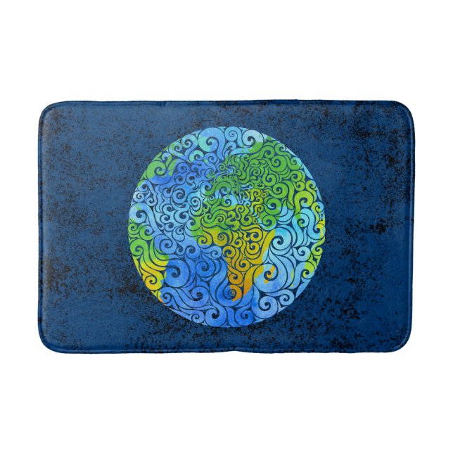 Tapis De Bain Terre tourbillonnant (Devant)