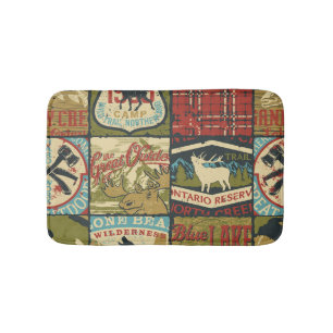 Tapis De Bain Territoires du Nord-Ouest Aventure : Patchwork sym