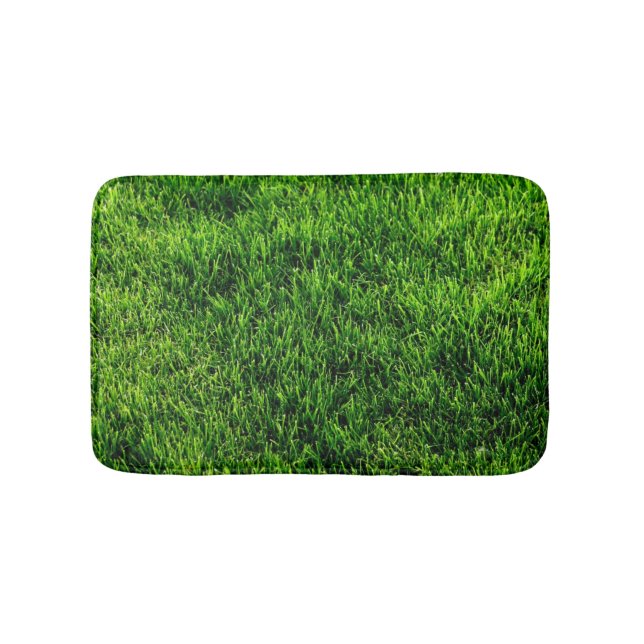 Tapis De Bain Texture d'herbe verte d'un terrain de football (Devant)