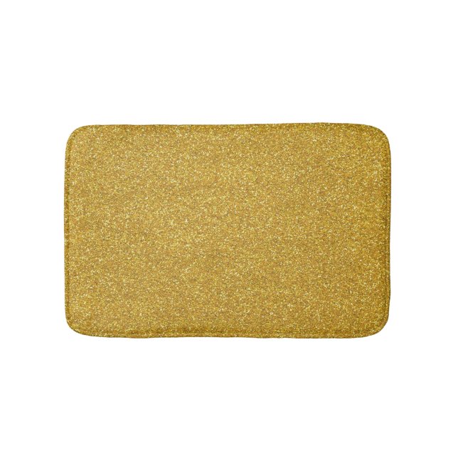 Tapis De Bain Texture d'or d'étincelle de parties scintillantes (Devant)