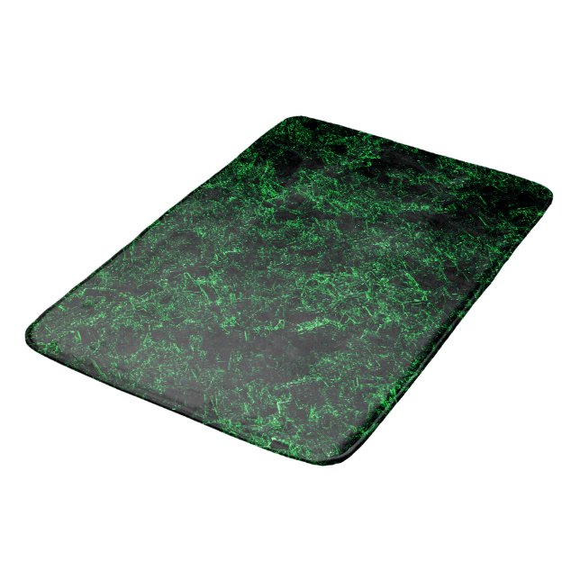 Tapis De Bain Texture vert foncé, éponge détruite ou corrodée (Angle)