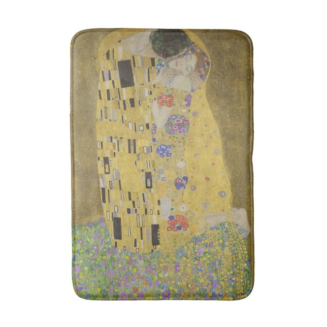 Tapis De Bain The Kiss, Art Nouveau Oil Painting, Gustav Klimt (Devant (Vertical))