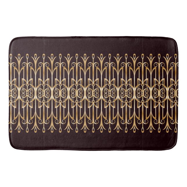 Tapis De Bain Thème Art Déco Sophistiqué Mat de bain (Devant)