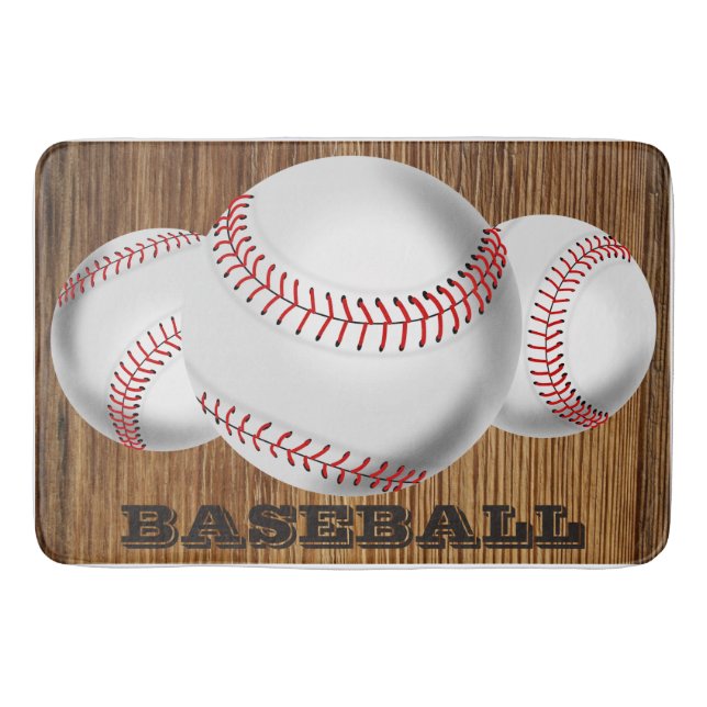 TAPIS DE BAIN THÈME DE BASE-BALL (Devant)