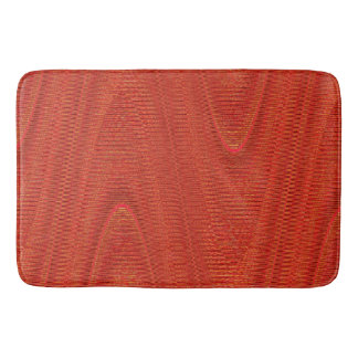 Tapis De Bain Threads tissés, Tangerine Orange-Grand Mat
