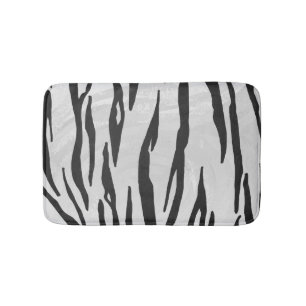 Tapis De Bain Tiger noir et blanc