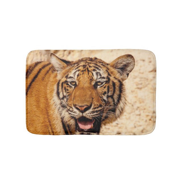 Tapis De Bain Tigre animal sauvage personnalisé (Devant)