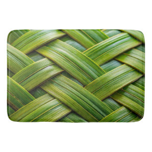 Tapis De Bain Tissu de bambou vert frais