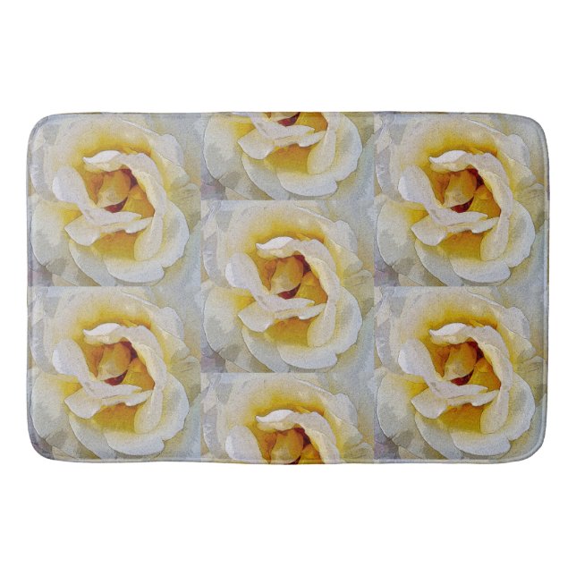 Tapis De Bain tons blanc à jaune (Devant)