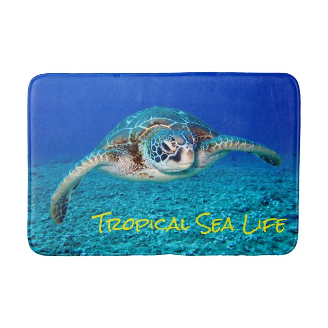 Tapis De Bain Tortue de mer de natation (Devant)