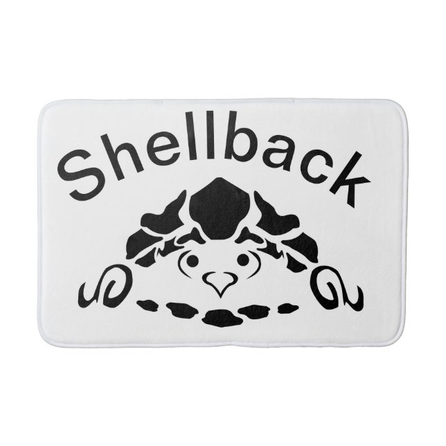 Tapis De Bain Tortue effrayée se cachant dans sa coque (Devant)