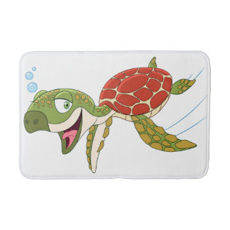 Tapis De Bain Tortue heureuse