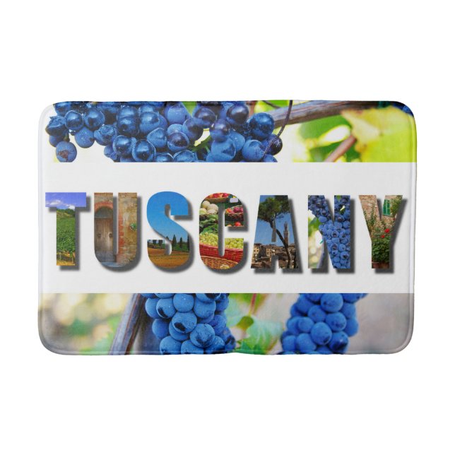 Tapis De Bain Toscane Italie Vignoble italien Voyage Photos (Devant)