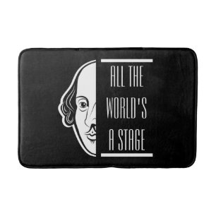 Tapis De Bain Tous les Mondes d'A Stage Shakespeare Citer Thespi