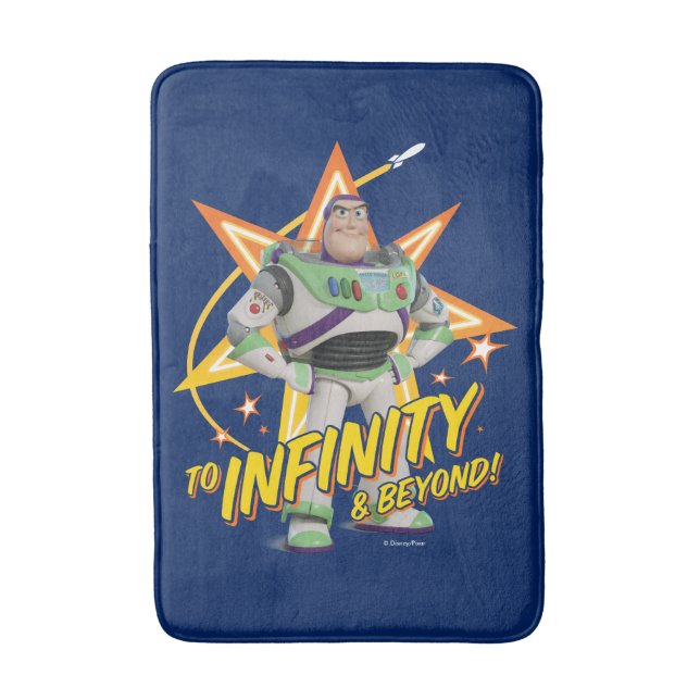 Tapis De Bain Toy Story 4| Buzz "Vers l'infini et au-delà" Etoil (Devant (Vertical))