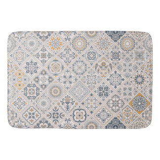 Tapis De Bain Traditional ornament Portuguese and Spanish Boho 