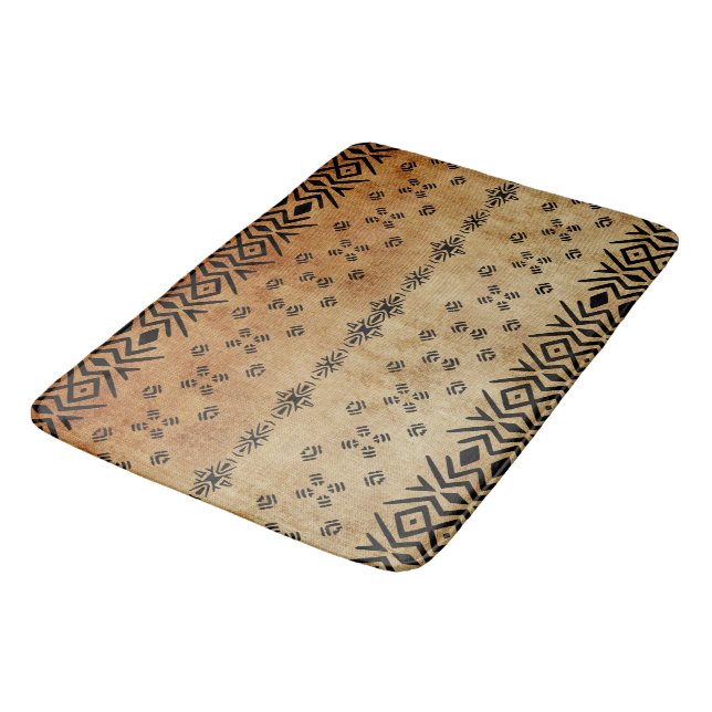 Tapis De Bain Tribal Brown beige   (Angle)