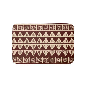 Tapis De Bain Tribal Striped : Oeuvre Ornementale.