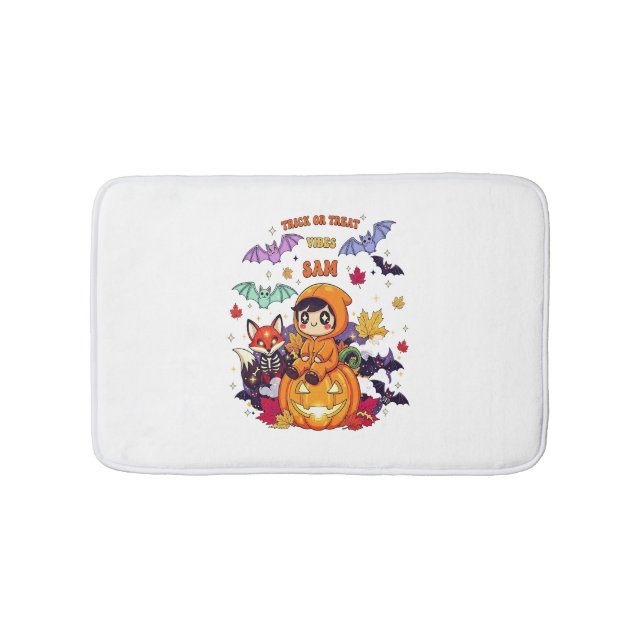 Tapis De Bain Trick ou Treat Cute Halloween (Devant)