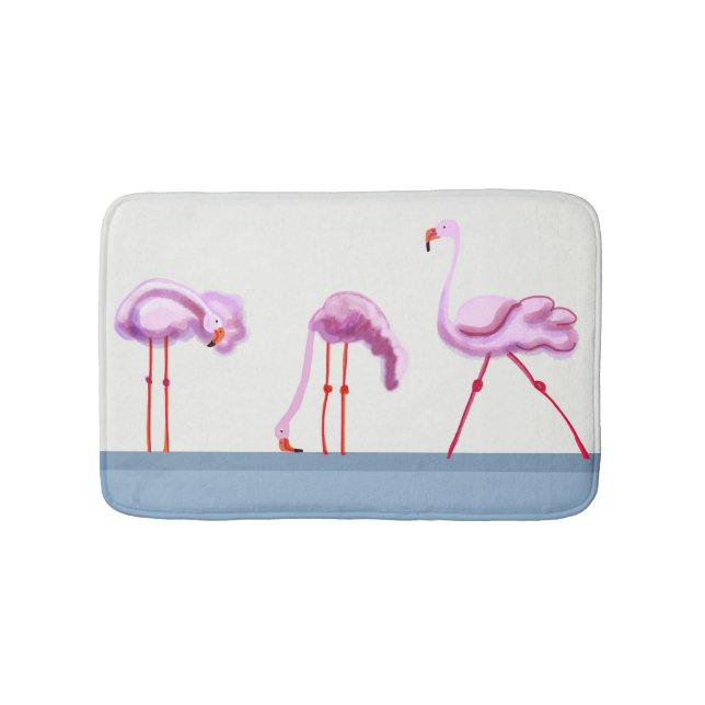 Tapis De Bain Trois flamants roses (Devant)