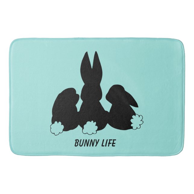 Tapis De Bain Trois lapins lapins lapins de bain mât (Devant)