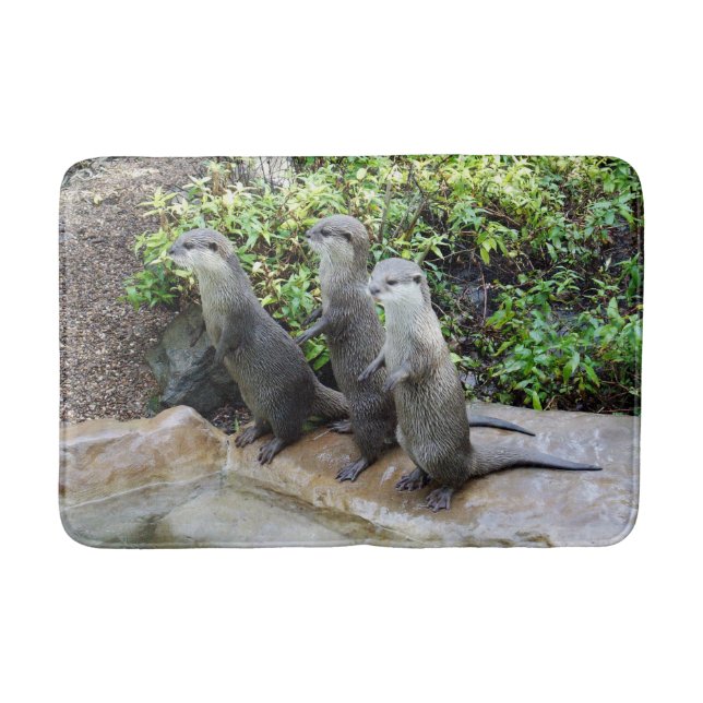 Tapis De Bain Trois Otter Sage, Mousse Mémoire (Devant)