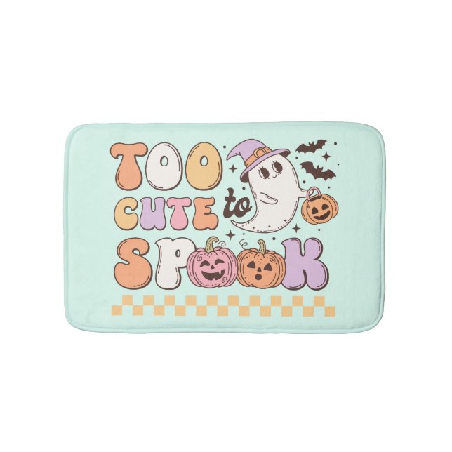 Tapis De Bain Trop mignon pour parler Halloween (Devant)