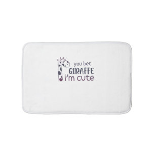 Tapis De Bain Tu paries Giraffe Je suis mignonne