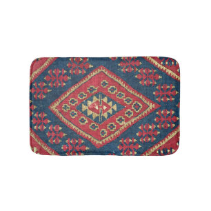 Tapis De Bain Turc Kilim Tapis tapis Antique Rouge Bleu