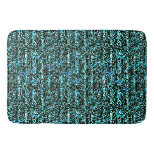 Tapis de bain Turquoise et Noir