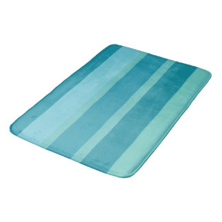 Tapis De Bain Turquoise turquoise et rayures Aqua