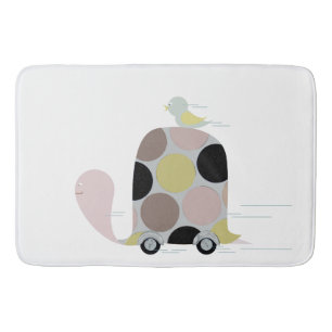 Tapis De Bain Tweeter sur une Tortue