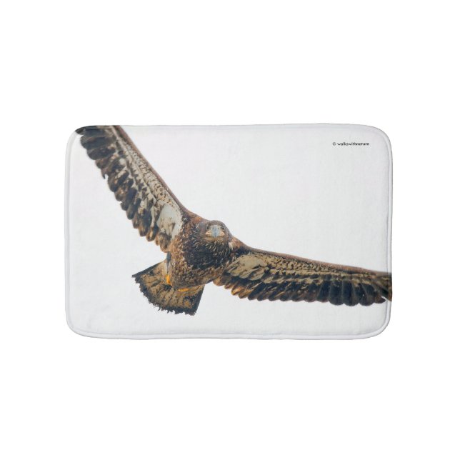 Tapis De Bain Un aigle à tête blanche étonnant fait un survol (Devant)