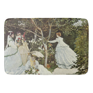 Tapis De Bain Un moulin à vent à Zaandam Claude Monet