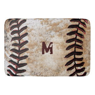 Tapis De Bain Un tapis de baseball Vintage monogramme pour Man C