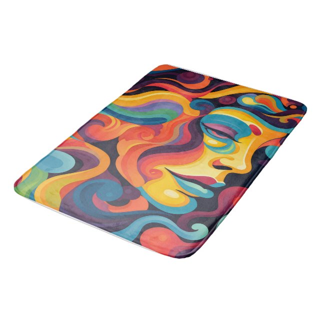 Tapis De Bain Un tourbillon vibrant d'émotions (Angle)